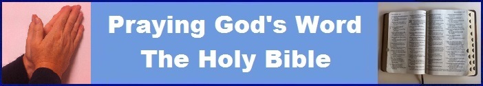 Praying God's Word The Holy Bible Banner
